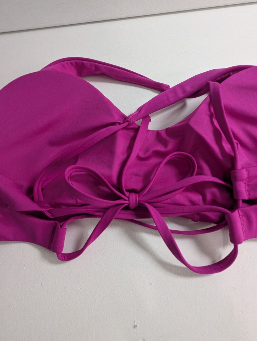Athleta Triangle swim Bikini Top D-DD Cup Pink Size XL Beach UV Protection New - Picture 8 of 12